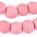 Jumbo Opaque Pink Recycled Glass Beads (21mm) - The Bead Chest
