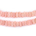 Rose Pink Football-Shaped Java Glass Beads (4x10mm) - The Bead Chest