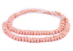 Rose Pink Football-Shaped Java Glass Beads (4x10mm) - The Bead Chest