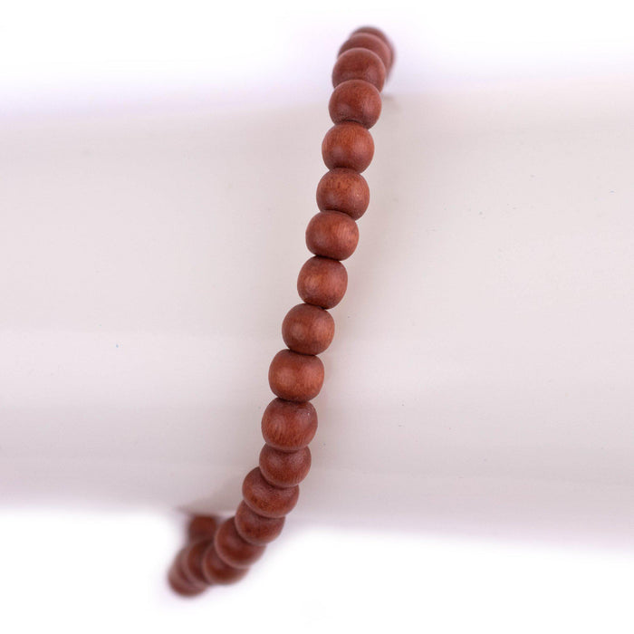 Light Brown Wood Bracelet (6mm) - The Bead Chest