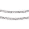 Faceted Silver Triangle Heishi Beads (4mm)