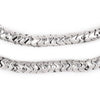 Rustic Silver Snake Beads (7mm)