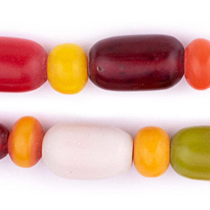 Multicolor Kenya Resin Beads (Long Strand) - The Bead Chest