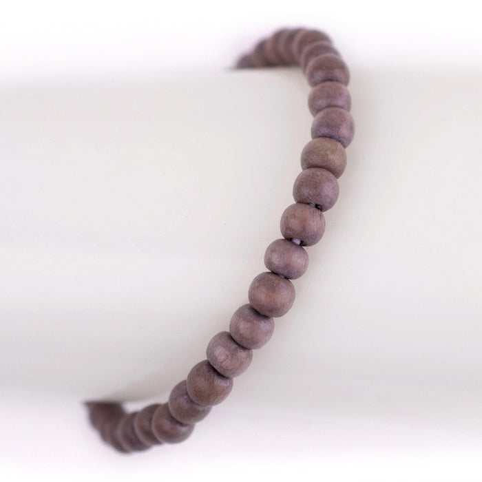 Brown Wood Bracelet (6mm) - The Bead Chest