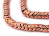 Rustic Copper Snake Beads (7mm) - The Bead Chest