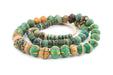 Antique Medley Green Venetian King Beads - The Bead Chest