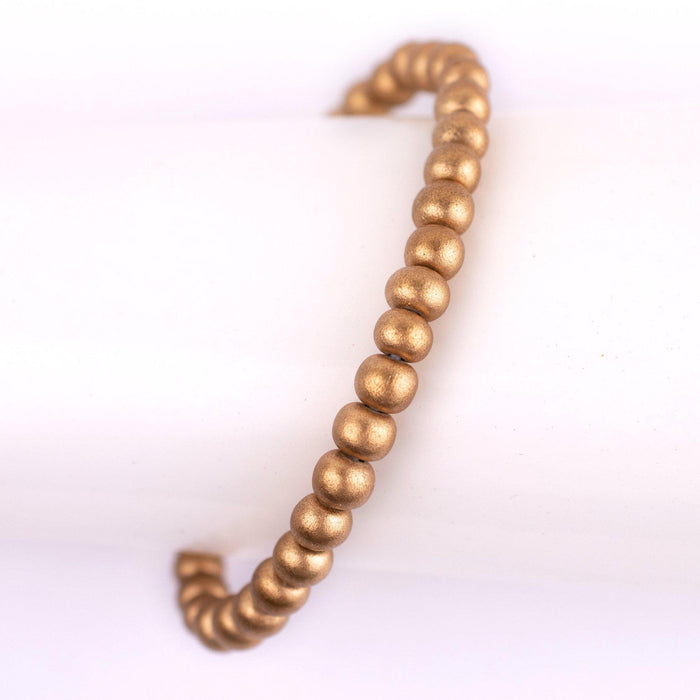 Gold Wood Bracelet (6mm) - The Bead Chest