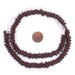 Dark Brown Football-Shaped Java Glass Beads (4x10mm) - The Bead Chest