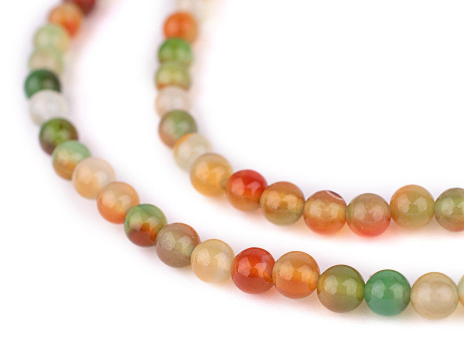 Round Rainbow Agate Beads (6mm) - The Bead Chest