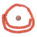 Orange Football-Shaped Java Glass Beads (4x10mm) - The Bead Chest