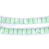 Green & White Binta Banji Kakamba Beads (5x8mm)
