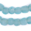 Blue Aqua Recycled Glass Beads (14mm)