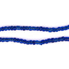 Translucent Cobalt Blue Ghana Glass Seed Beads