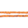 Orange Java Glass Seed Beads (4mm, 48