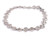 Silver Concentric Flat Diamond Beads (18mm) - The Bead Chest