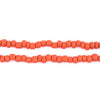 Papaya Orange Java Glass Seed Beads (4mm, 48