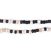 Black & White Java Glass Seed Beads (4mm, 48" Strand) - The Bead Chest