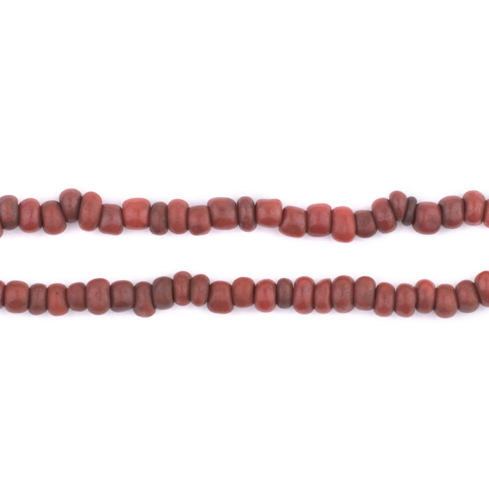 Brown Java Glass Seed Beads (4mm, 48" Strand) - The Bead Chest