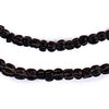 Vintage Black Dogtooth Beads (6mm)
