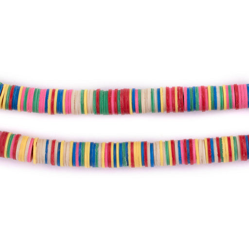 Pastel Medley Vinyl Phono Record Beads (6mm)