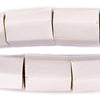 Kenya White Bone Beads (Faceted Cylinder)