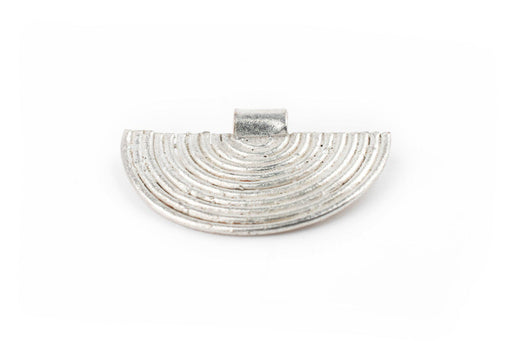 Ethiopian Half Moon Silver Pendant (17x28mm)