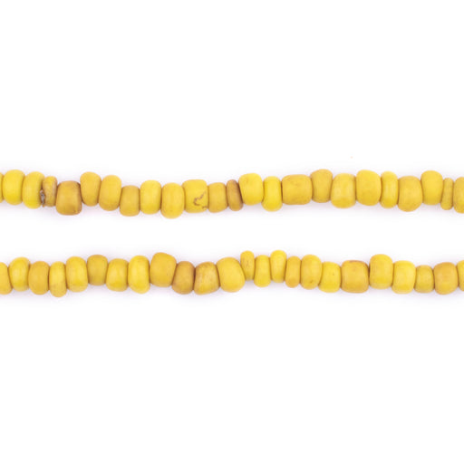 Yellow Java Glass Seed Beads (4mm, 48" Strand)
