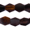 Dark Brown Kenya Bone Beads (Hexagon)