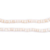 Vintage-Style White Java Glass Seed Beads (4mm, 48