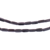 Midnight Black Faceted Rectangle Beads (8x3mm)