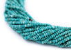 Tiny Hosseini Turquoise Stone Heishi Beads (2mm) - The Bead Chest