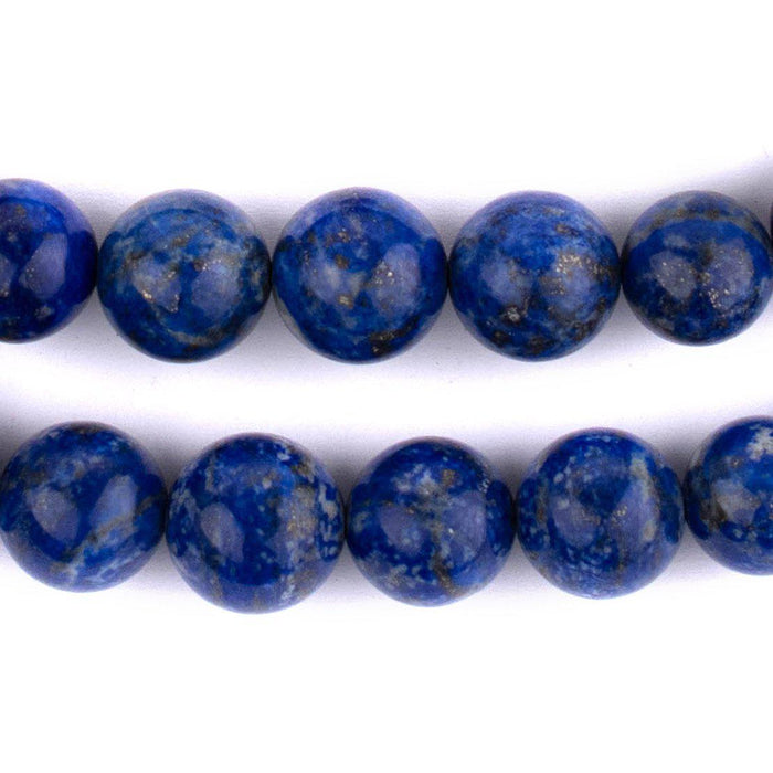Natural Round Lapis Lazuli Beads (13-16mm) - The Bead Chest
