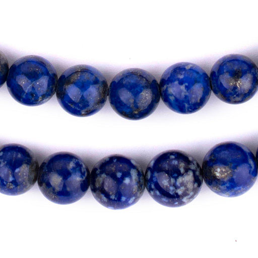 Natural Round Lapis Lazuli Beads (10mm) - The Bead Chest
