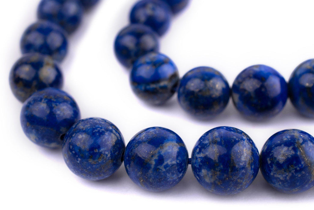 Natural Round Lapis Lazuli Beads (13-16mm) — The Bead Chest