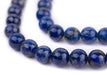 Natural Round Lapis Lazuli Beads (8-9mm) - The Bead Chest