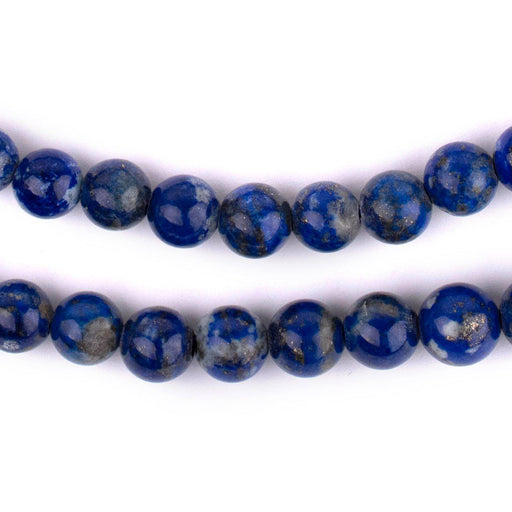 Natural Round Lapis Lazuli Beads (8mm) - The Bead Chest