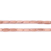 Copper Faceted Rectangle Beads (8x3mm)