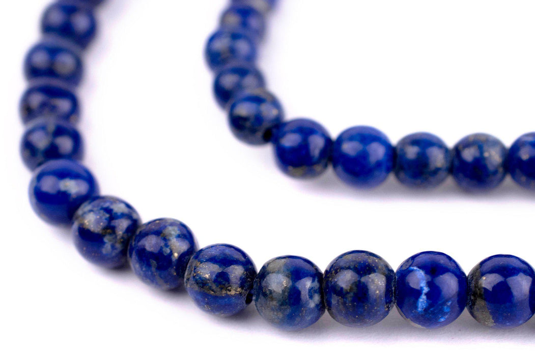 Natural Round Lapis Lazuli Beads (6mm) — The Bead Chest