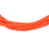 Neon Orange Afghan Tribal Seed Beads (10 Strands)