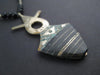 Vintage-Style Ebony Tuareg Pendant (52x29mm)