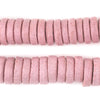 Pink Ashanti Glass Disk Beads (18mm)