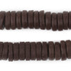 Brown Ashanti Glass Disk Beads (18mm)