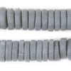 Grey Ashanti Glass Disk Beads (20mm)