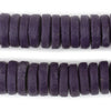 Purple Ashanti Glass Disk Beads (20mm)