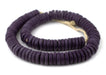 Purple Ashanti Glass Disk Beads (20mm) - The Bead Chest