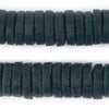 Forest Green Ashanti Glass Disk Beads (20mm)