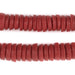 Red Ashanti Glass Disk Beads (14mm) - The Bead Chest