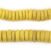 Yellow Ashanti Glass Disk Beads (14mm) - The Bead Chest