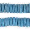 Turquoise Ashanti Glass Disk Beads (20mm)
