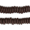 Brown Ashanti Glass Disk Beads (14mm)